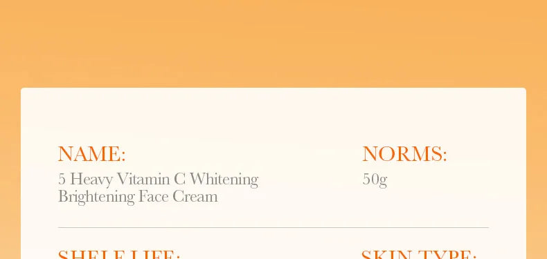 Vitamin C face cream jar with brightening and moisturizing skincare benefits