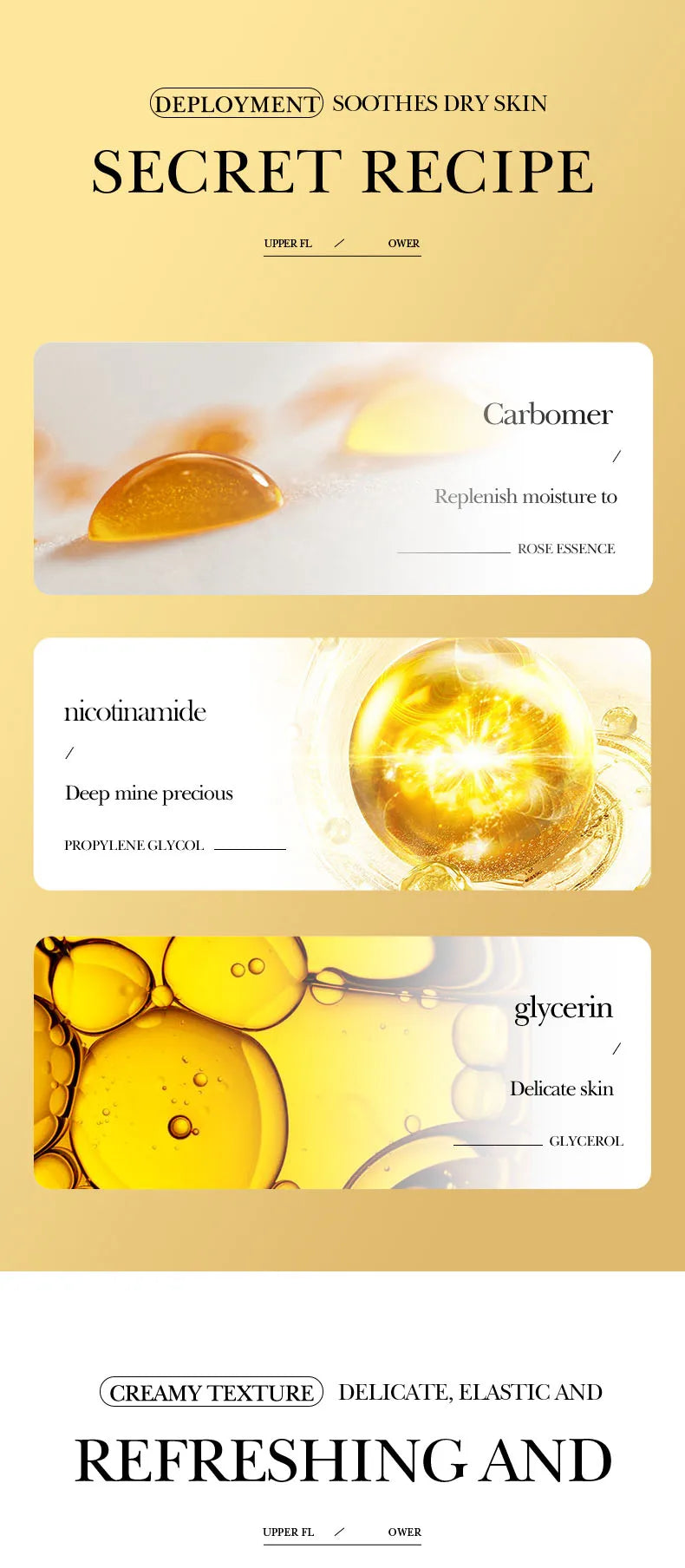 SADOER 24K Golden Eye Cream Anti Dark Circles Wrinkles Moisturizing Hydrating Anti-aging Creams Eyes Skin Care