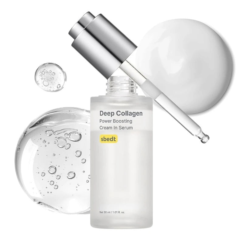 Sungboon Editor — Deep Collagen Boosting Serum — Serum dropper and bottle usage demonstration