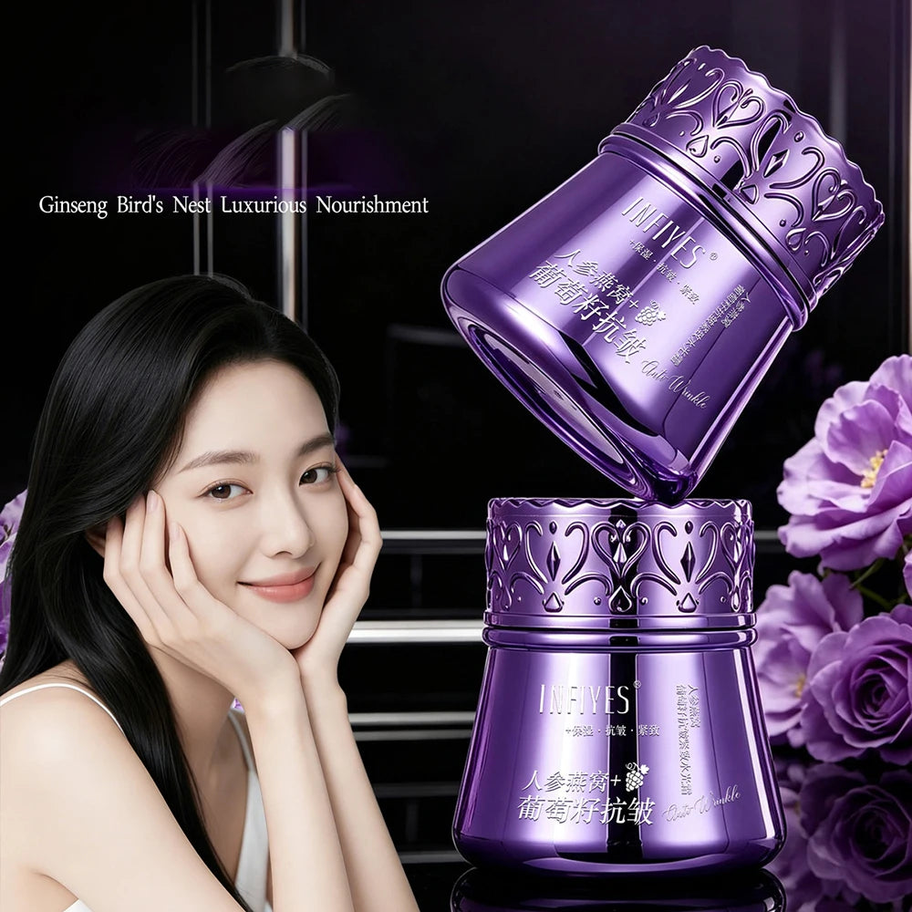 Ginseng Bird's Nest Grape Seed Face Cream Face Care Brightening Skin Moisturizing Cream Beauty Cream Korean Skincare Products