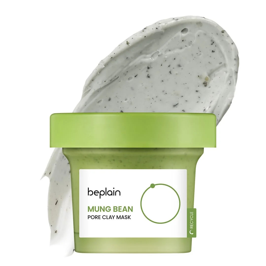 BEPLAIN Mung Bean Pore Refining Skincare Set — Mung Bean — Full skincare set lifestyle display
