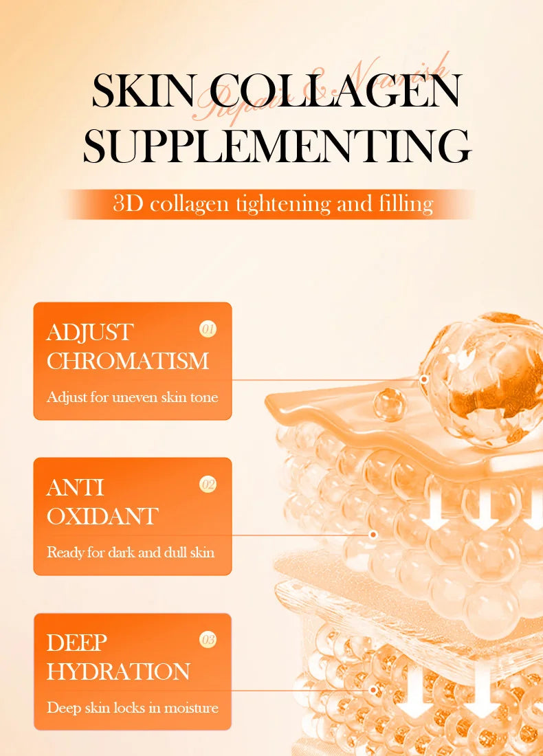 Vitamin C face cream jar for firming and brightening skincare