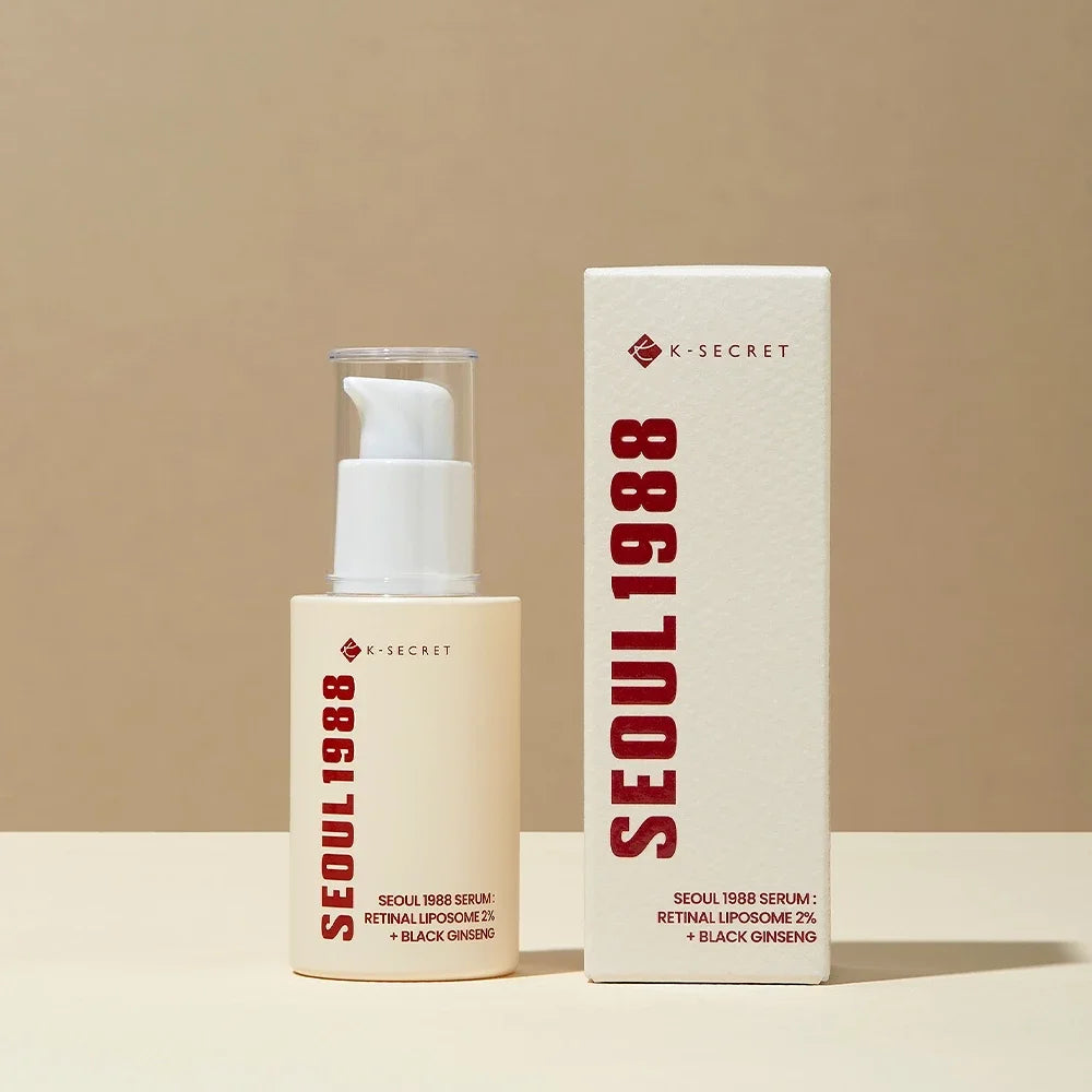 Seoul 1988 Retinol Ginseng Snail Serum Set — Retinol, Ginseng & Snail — Complete product set lifestyle display