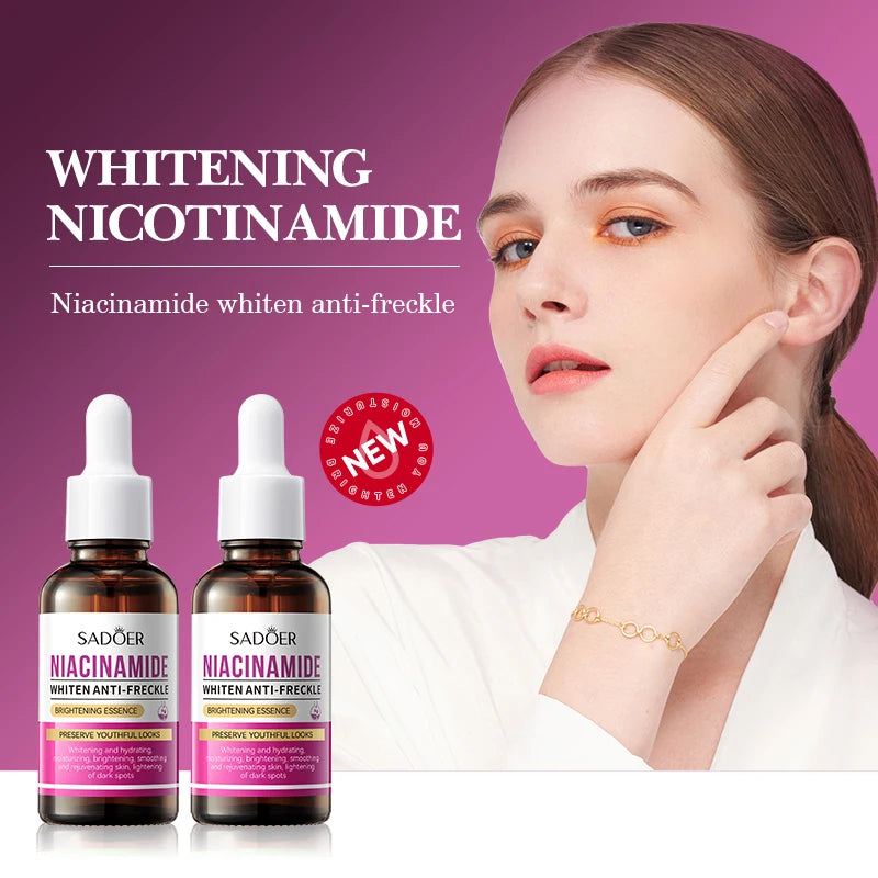 Niacinamide brightening anti-freckle face essence bottle