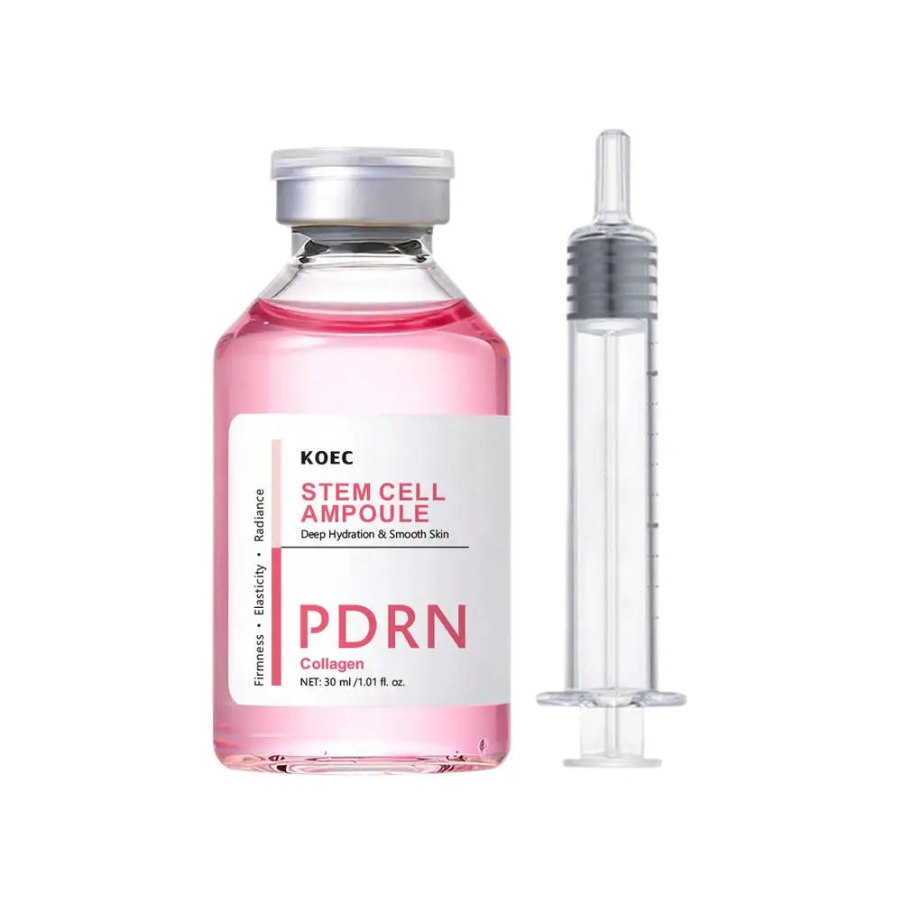 Pink vitamin brightening serum ampoule bottle