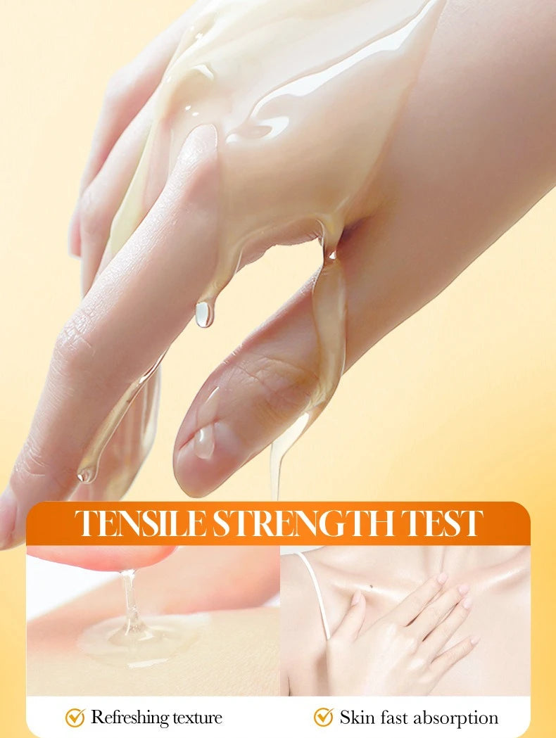 AHA brightening and moisturizing full body essence bottle, 500ml whitening hydrating body serum