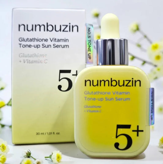 NUMBUZIN No.5+ Glutathione Vitamin Tone-up Sun Serum — 30 ml — product gallery image 1