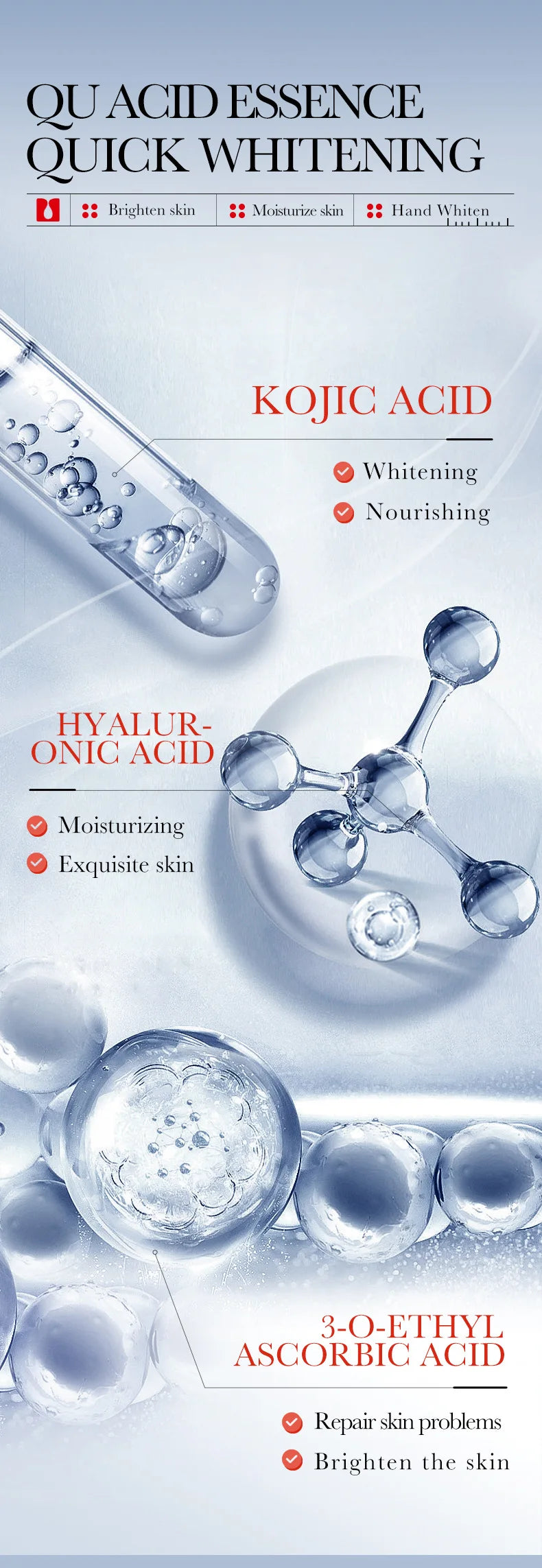 Hand cream tube with brightening and nourishing formula