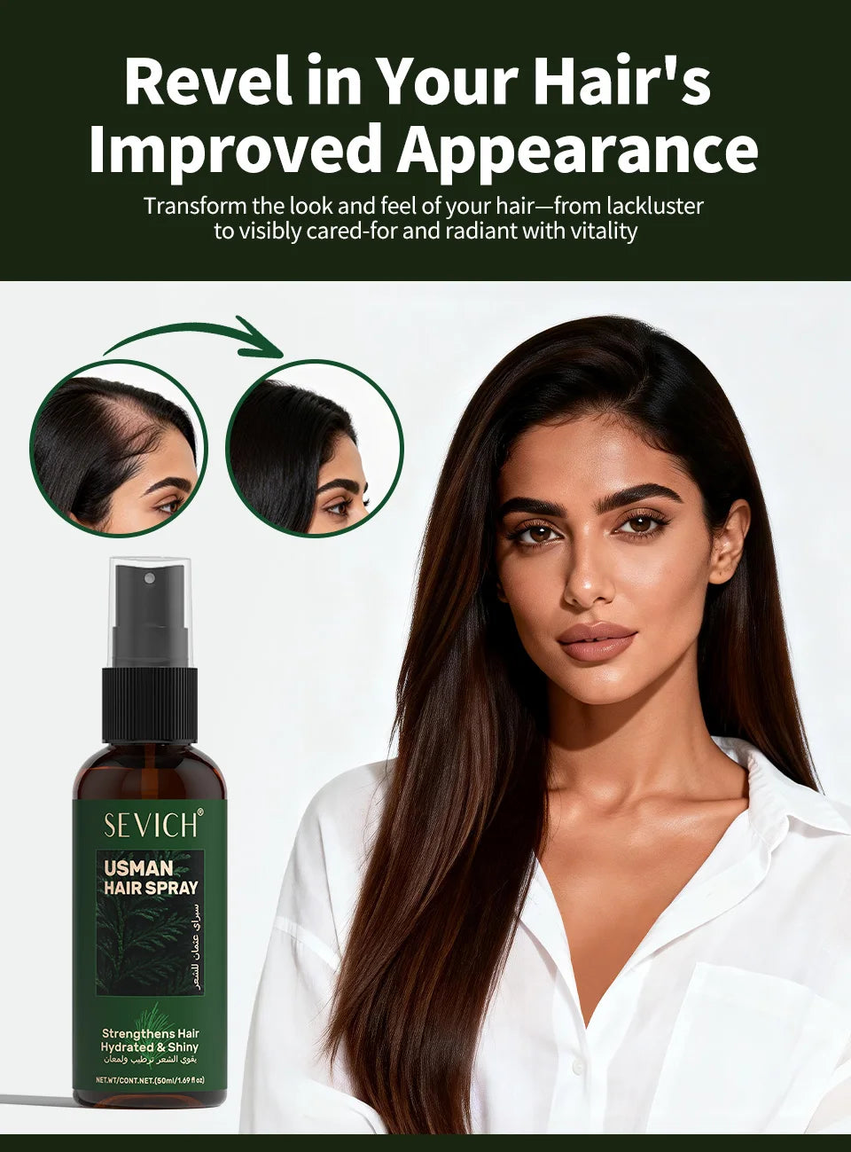 Hair growth set with serum, essential oil, shampoo soap, and thickening oil spray for men and women