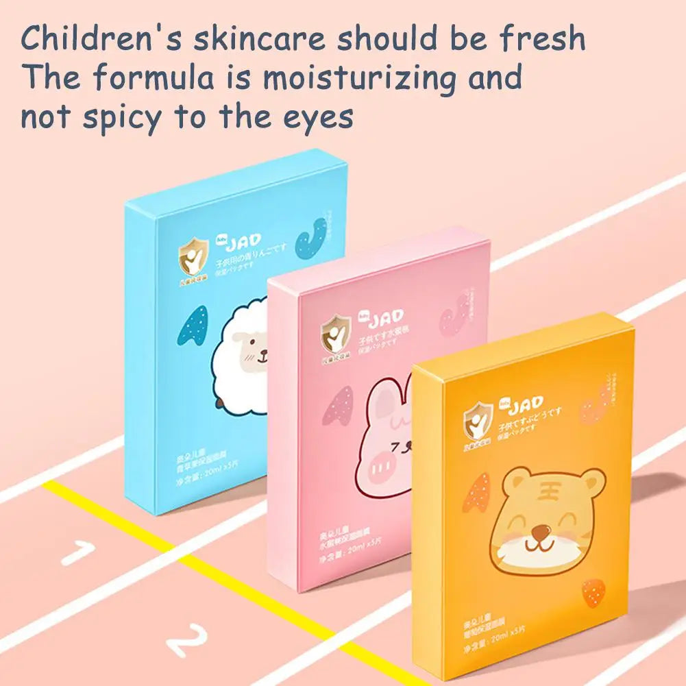 Cute animal cartoon moisturizing kids face mask with gentle formula