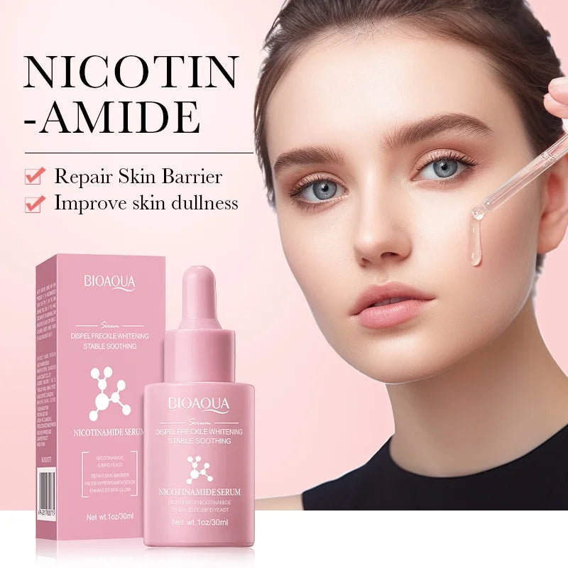 Niacinamide dark spot brightening serum drop bottle, 30ml