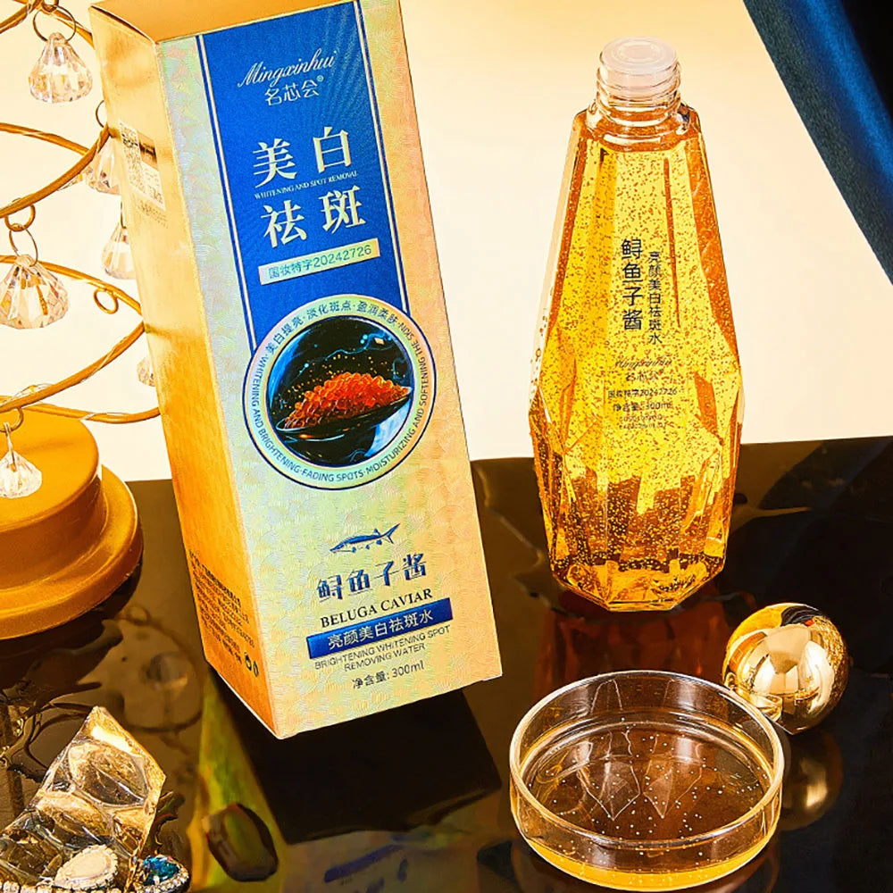 SkinSwaag Beauty — Belluga Caviar Bird's Nest Serum — Anti-aging effect demonstration on skin