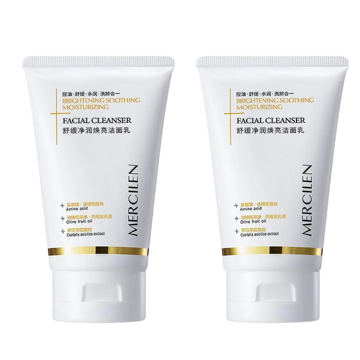 MERCILEN Deep Cleansing Facial Foam Cleanser — Nourishing & Rejuvenating — Complete product and packaging view