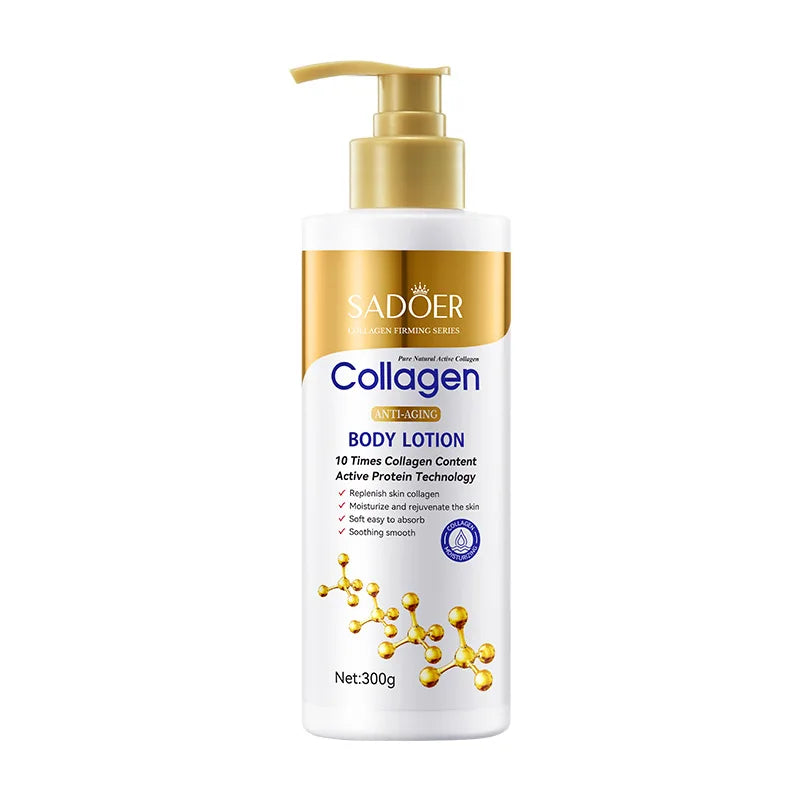 Collagen milk face and body rejuvenation cream jar for moisturizing and brightening skin