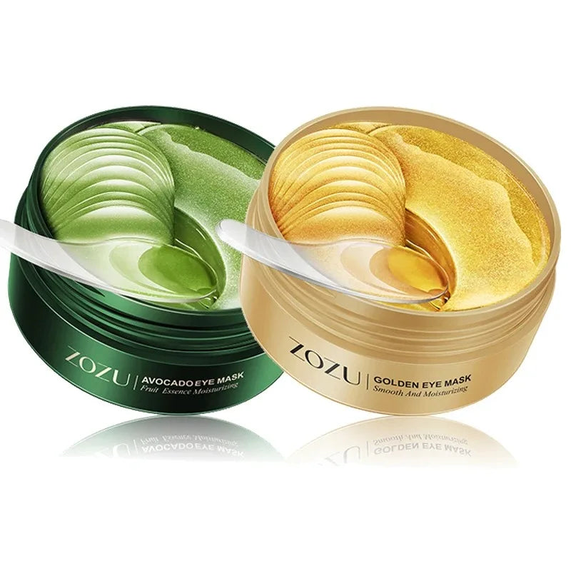 SkinSwaag Beauty CLAFACES — Avocado Gold — Eye mask packaging back with directions