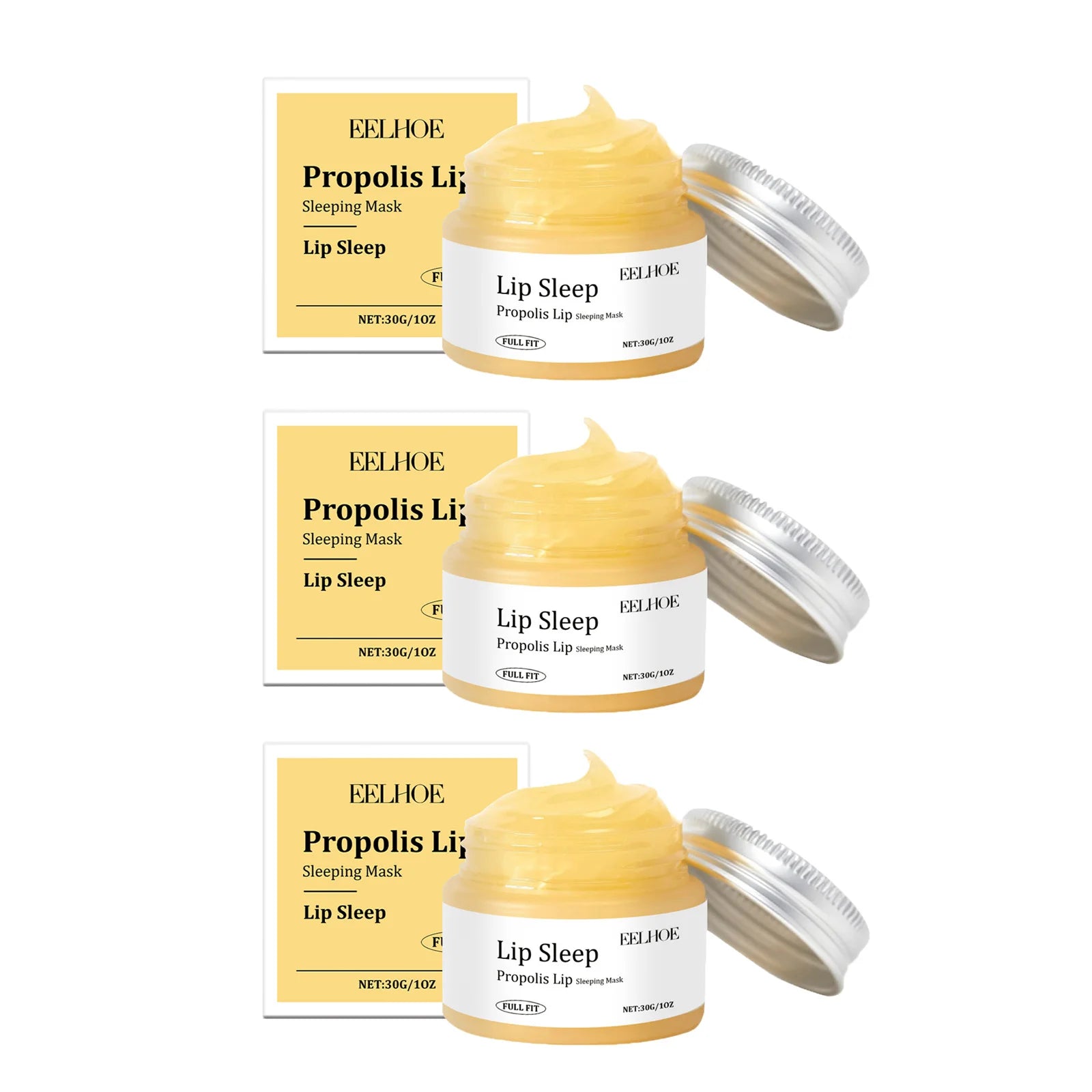 HOYGI — Propolis Lip Sleeping Mask — Skincare benefits infographic