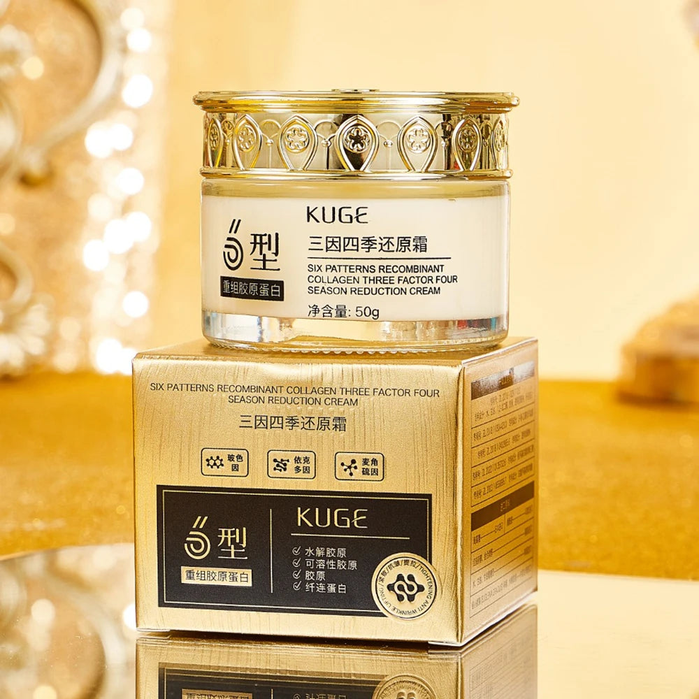 Red Ginseng Collagen Firming Cream Reduce Fine Lines Beauty Face Cream Moisturizing Oil Control For Facial Skin Care Products
