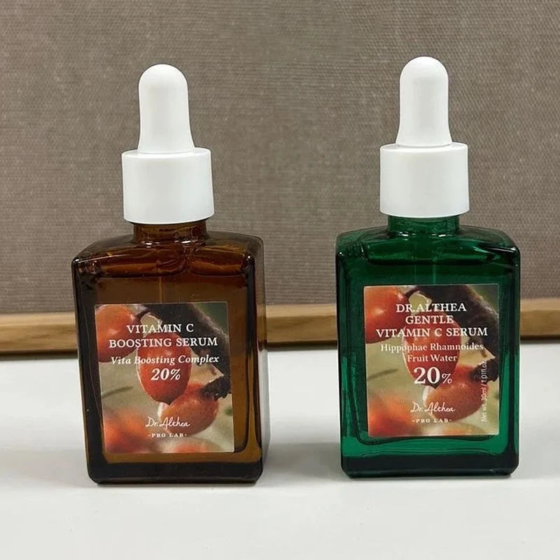 Antioxidant hydrating face cream jar and vitamin C moisturizing spray bottle