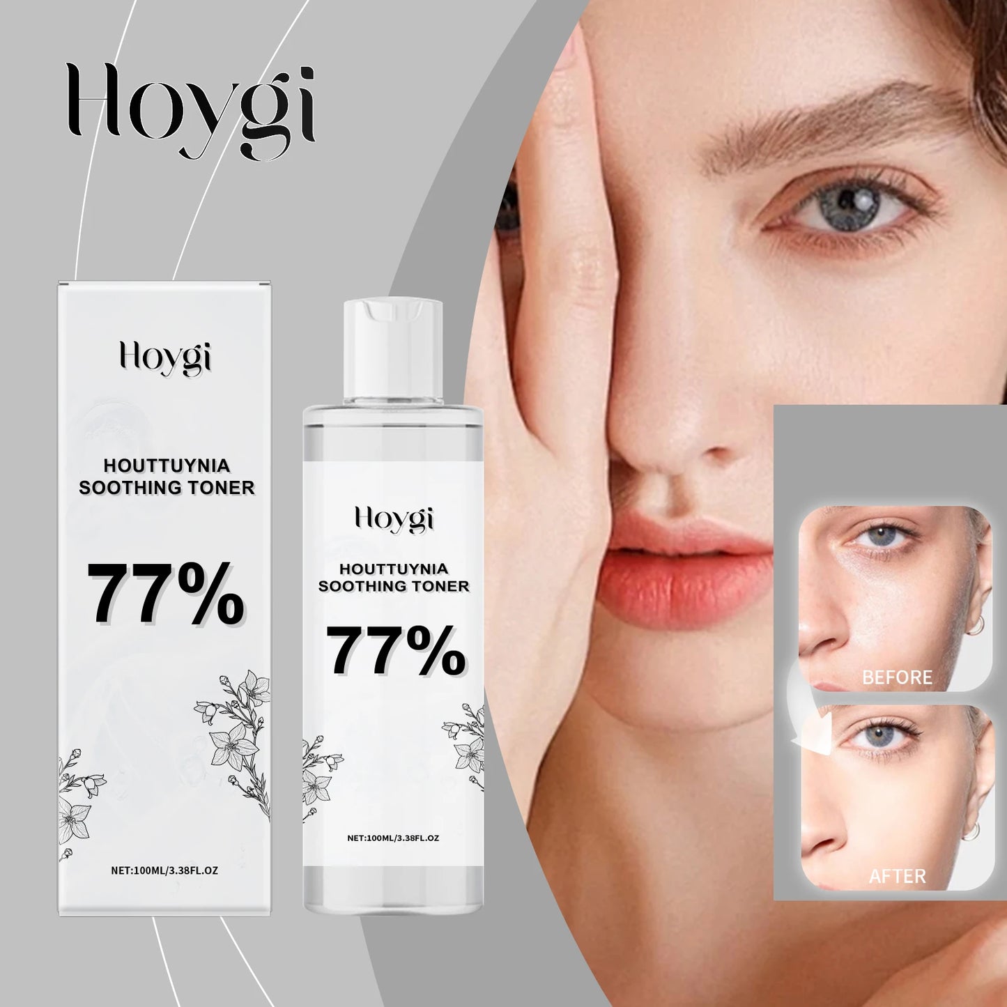 HOYGI — Houttuynia HA Radiance Toner — Product packaging front detail with label