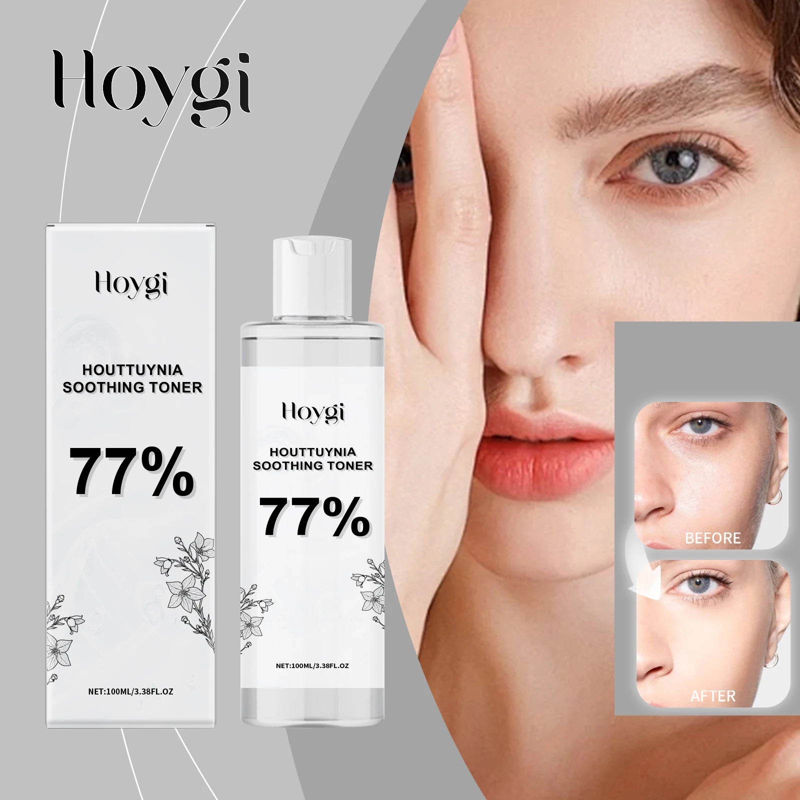 HOYGI — Houttuynia HA Radiance Toner — Product packaging front detail with label