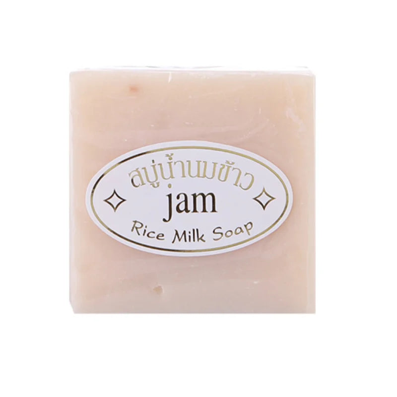 Creamy rice milk soap bar for gentle moisturizing and soft skin cleansing