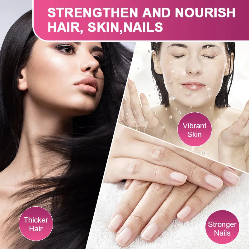 SkinSwaag Beauty SNGHWE Hydrolyzed Collagen Capsules — hydrolyzed collagen + hyaluronic acid — supplement facts label on white background