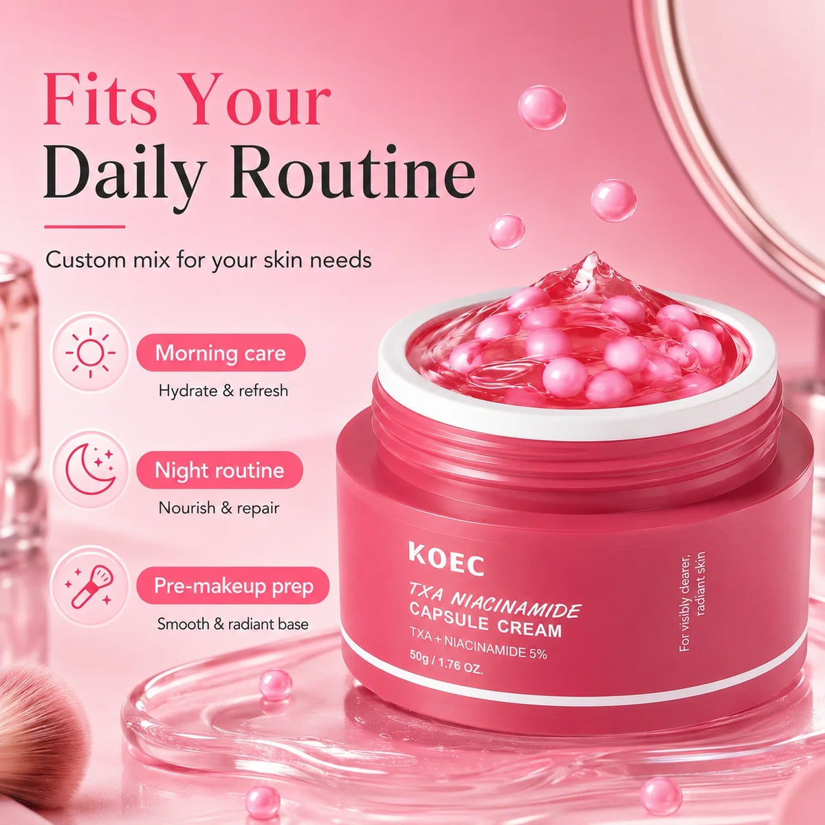 KOEC TXA Niacinamide Capsule Cream — 50 g — product gallery image 4