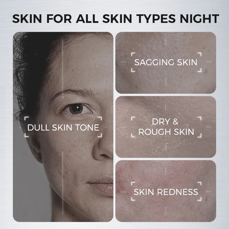 Jar of overnight repair face mask with astaxanthin and niacinamide skincare formula