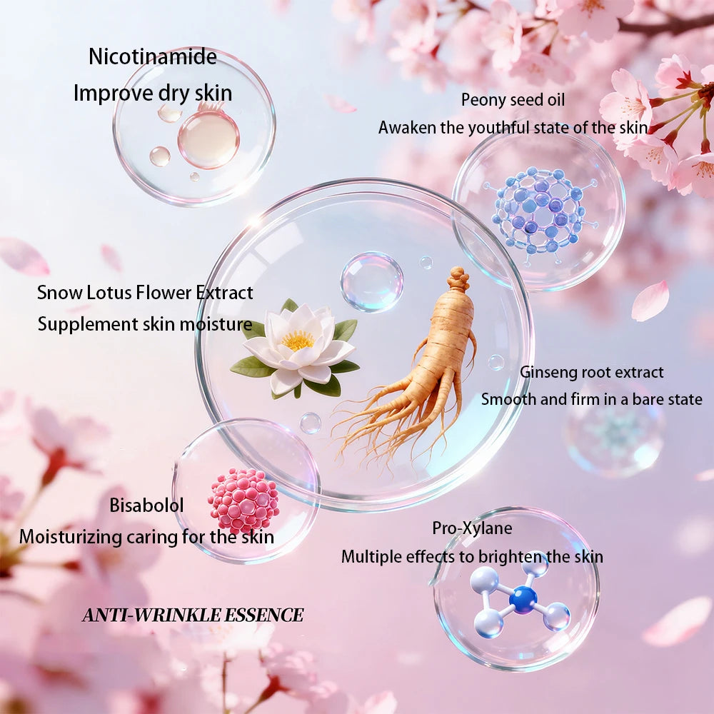 SkinSwaag Beauty — Sakura Glow Cream — Product ingredient peach blossom and sakura extract visual
