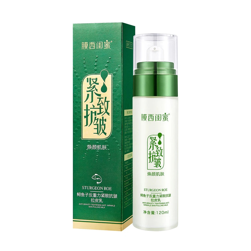 Sturgeon Caviar Anti Gravity Firming Anti Wrinkle Lifting Face Lotion Small Molecule Tonic Collagen Elastic Emulsions Skin Care