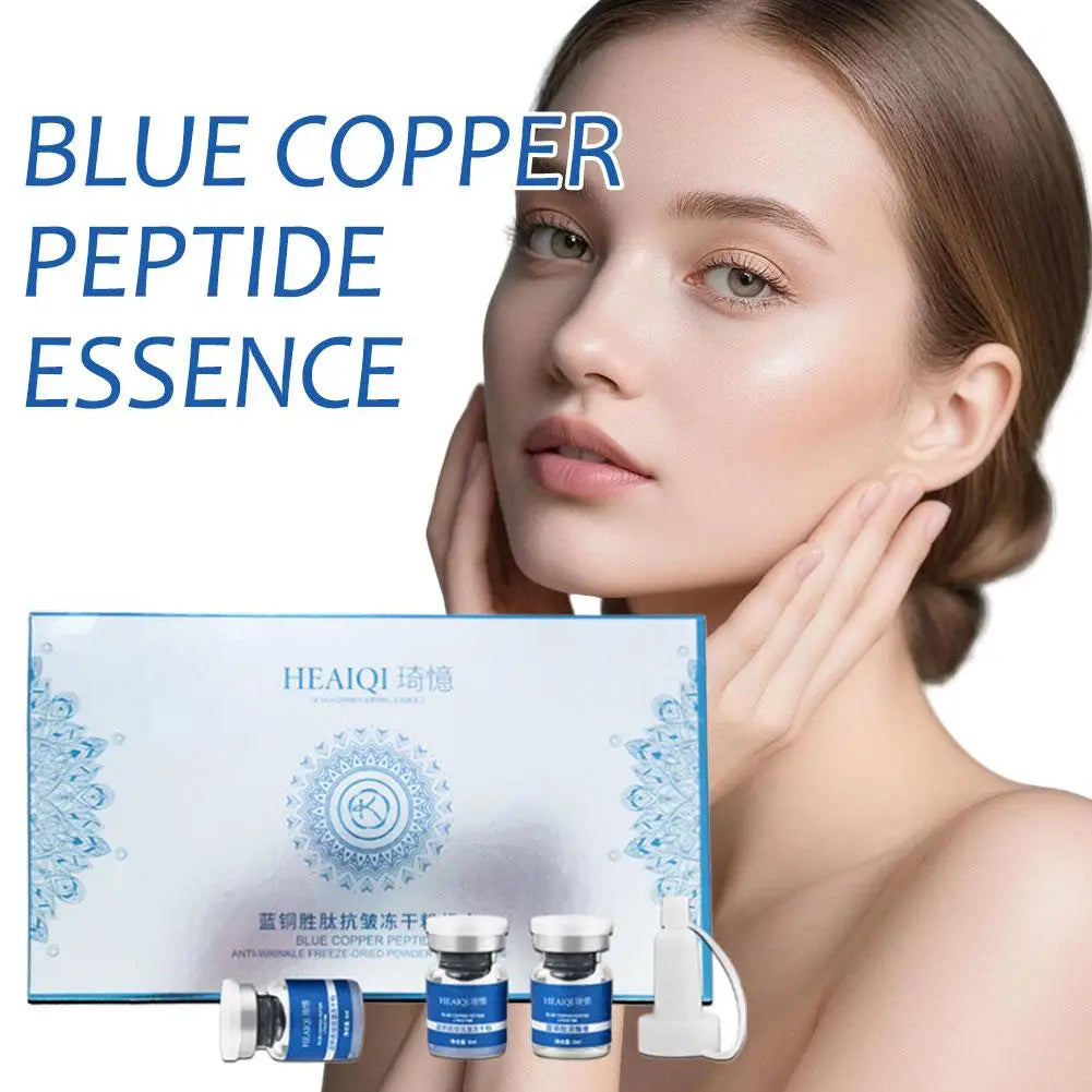 GHK-Cu Blue Copper Peptide Serum Set — 98% GHK-Cu copper peptide — individual vials detail