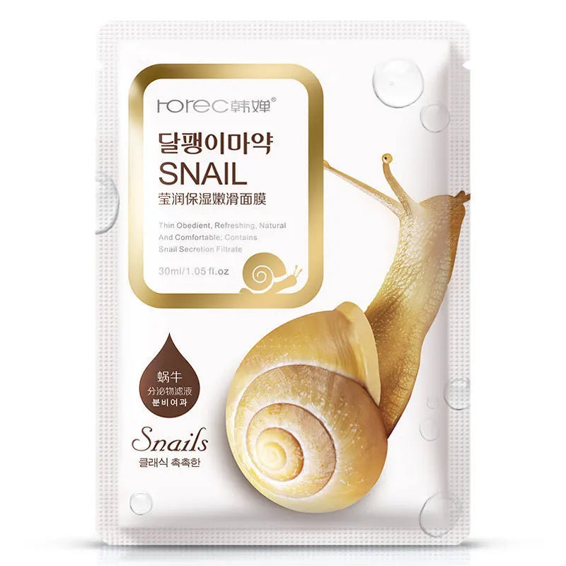 Anti-aging snail extract essence face mask skincare product