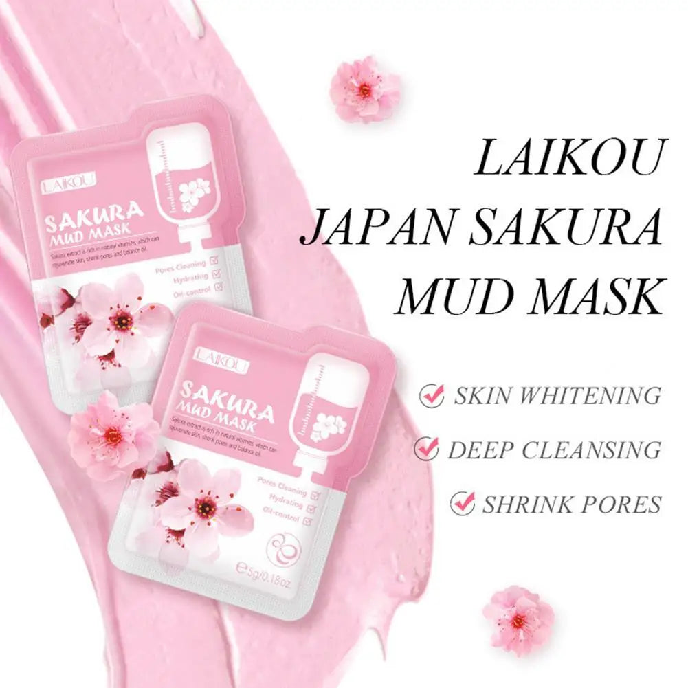 Jar of brightening volcanic mud clay mask for facial skincare
