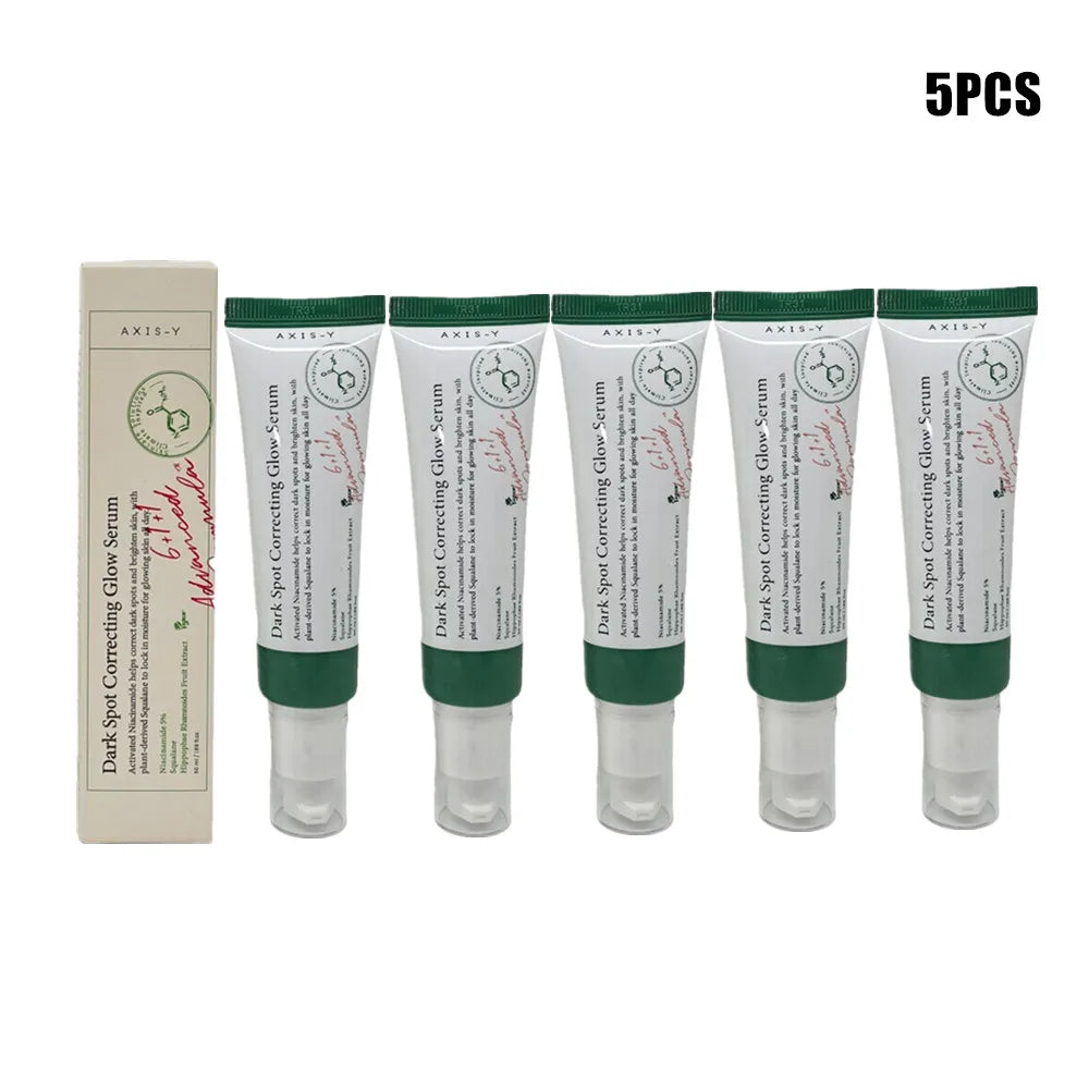 Dark spot correcting serum bottle for brighter, glowing skin