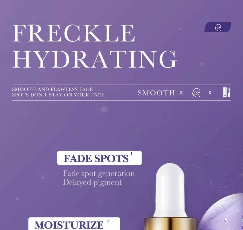 Nicotinamide dark spot correcting essence set with serum dropper bottles