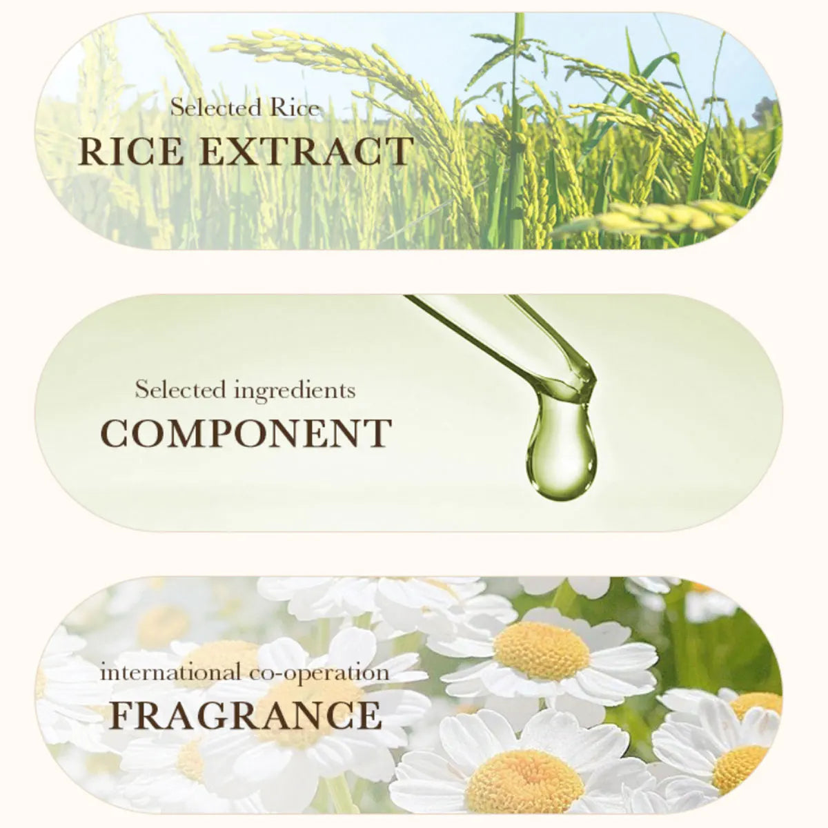 BIOAQUA Rice Shampoo Conditioner Body Wash Set — Rice — Rich lather and foaming demonstration