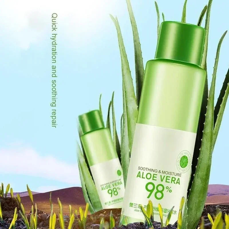 SkinSwaag Beauty Soothing & Moisture Aloe Vera Toner — aloe vera — toner bottle front view on white background