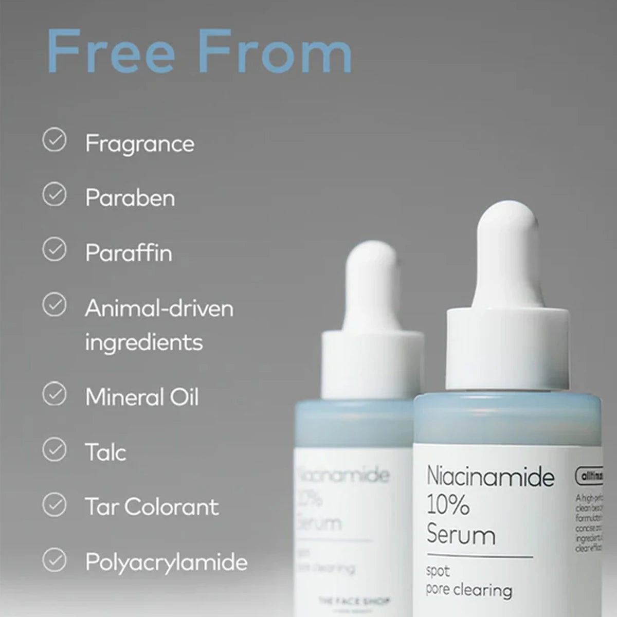 Niacinamide 10% serum bottle for fast absorption and lightweight Korean skincare