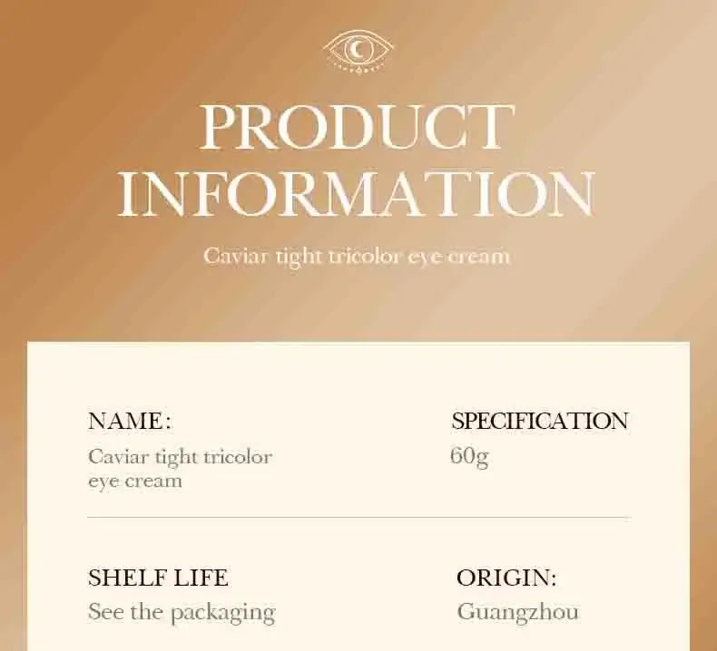 SADOER Caviar Collagen Eye Cream Anti Dark Circles Removal Eye Bags Nourishing Moisturizing Firming Eyes Skin Care Proudcts
