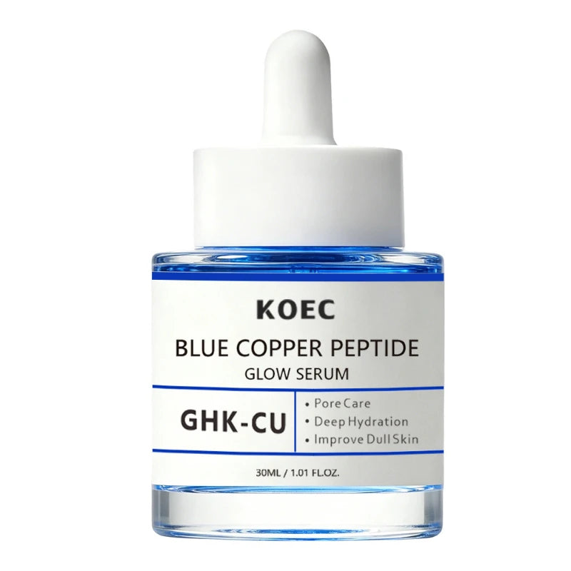 Blue Copper Peptide Bakuchiol Serum Hydrating Facial Essence Moisturizer Nourishing Firming Boosting Daily Skincare 30ml