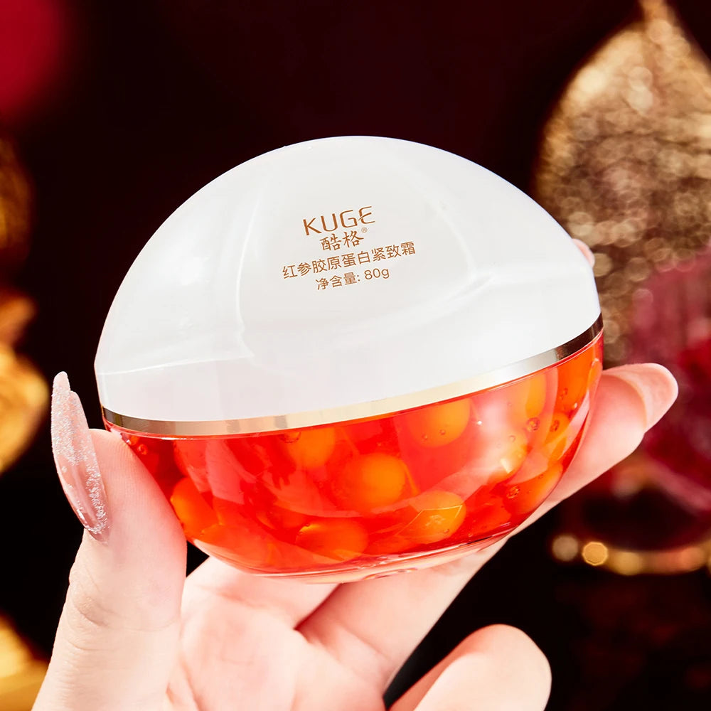 Red Ginseng Collagen Firming Cream Reduce Fine Lines Beauty Face Cream Moisturizing Oil Control For Facial Skin Care Products