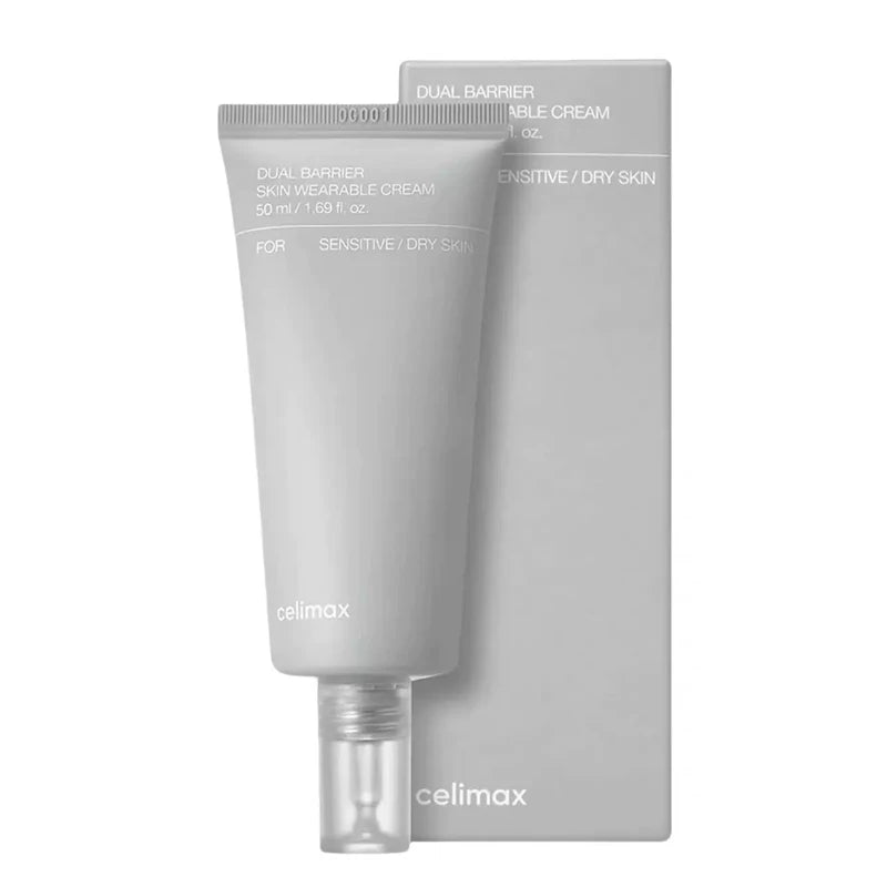 Celimax Double Barrier Repair Face Cream — Ceramide & Peptide — Product benefits and K-Beauty formula infographic