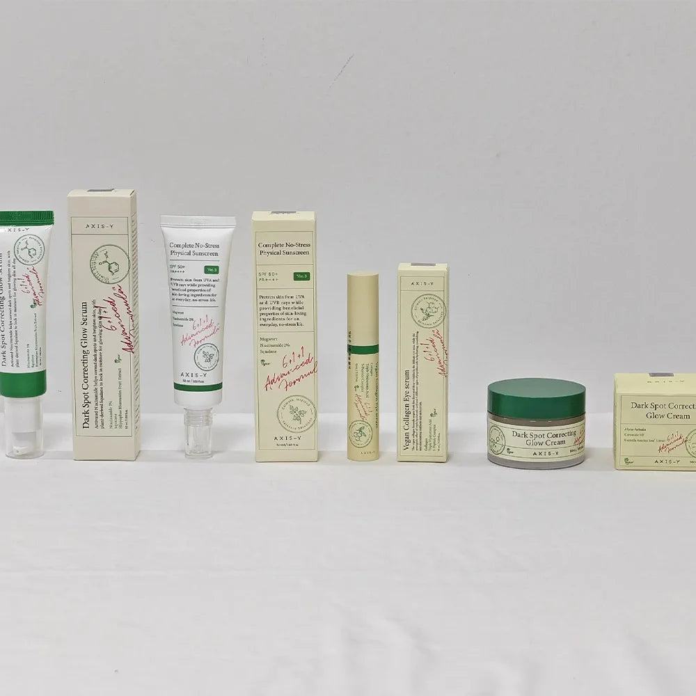 Set of skincare products targeting pores and dark spots