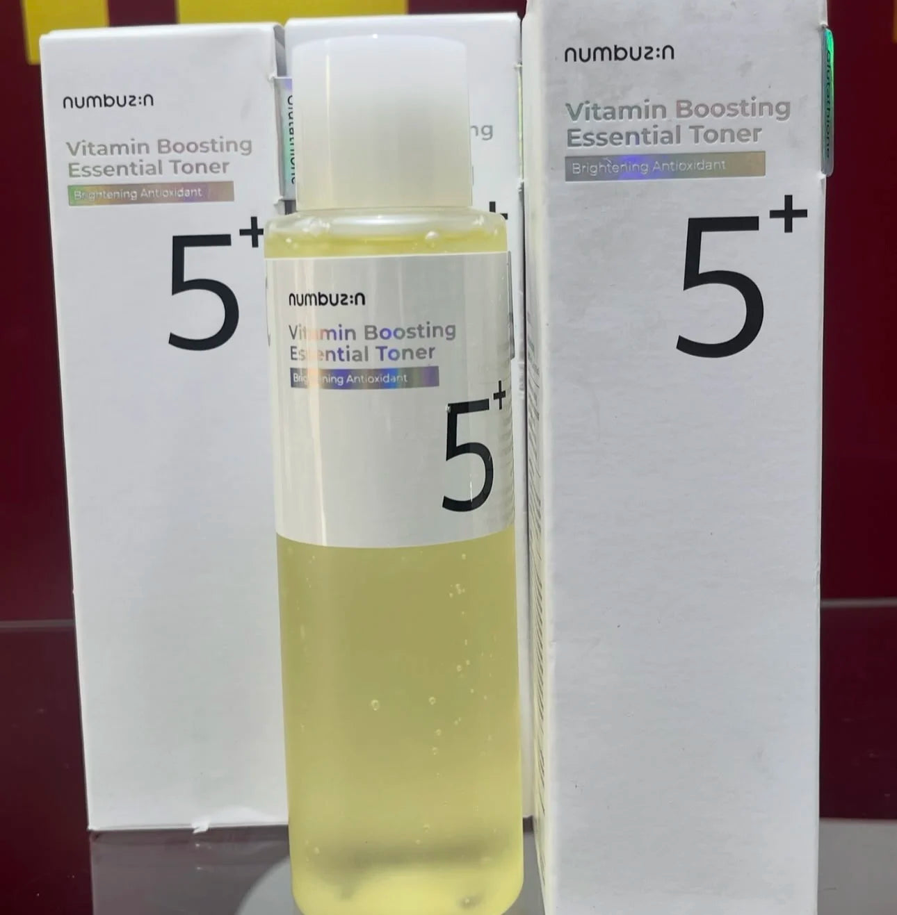 NUMBUZIN No.3+ Super Glowing Niacinamide Serum Toner — Niacinamide — Before and after brightening results