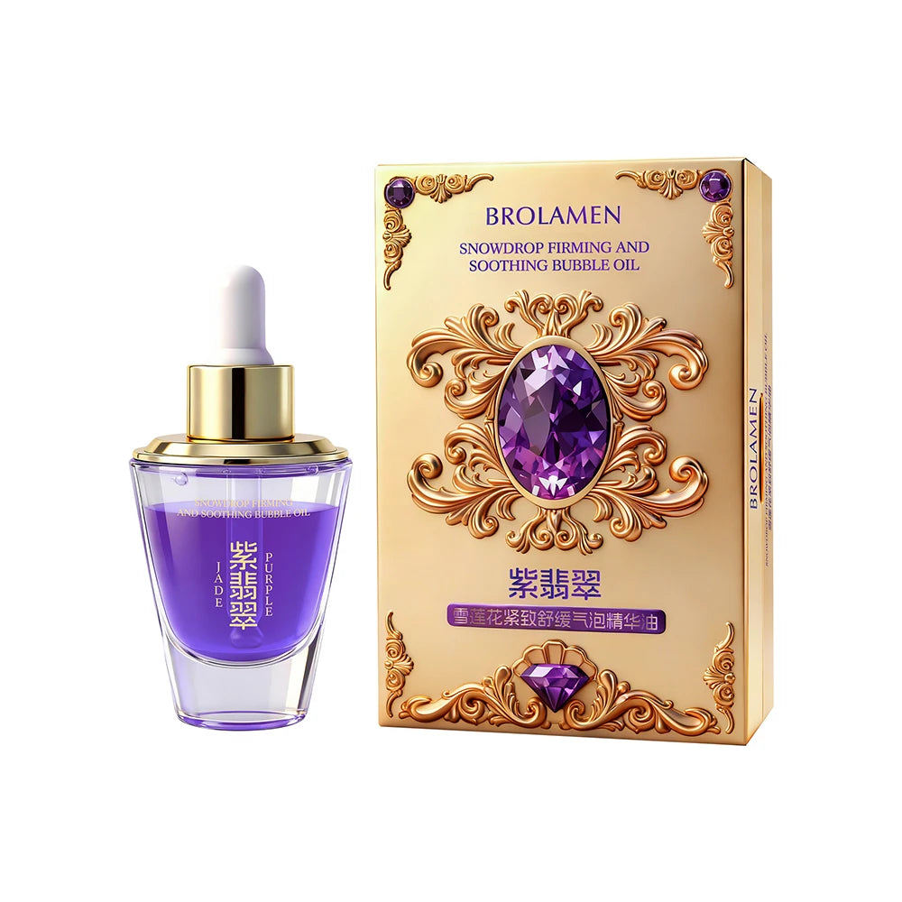 SkinSwaag Beauty — BROLAMEN Snow Lotus Bubble Serum — Serum application on face
