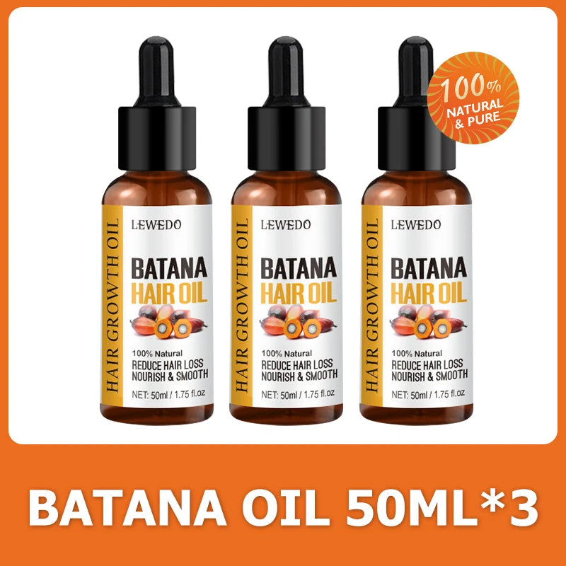 Bottle of pure batana oil for hair growth and nourishment