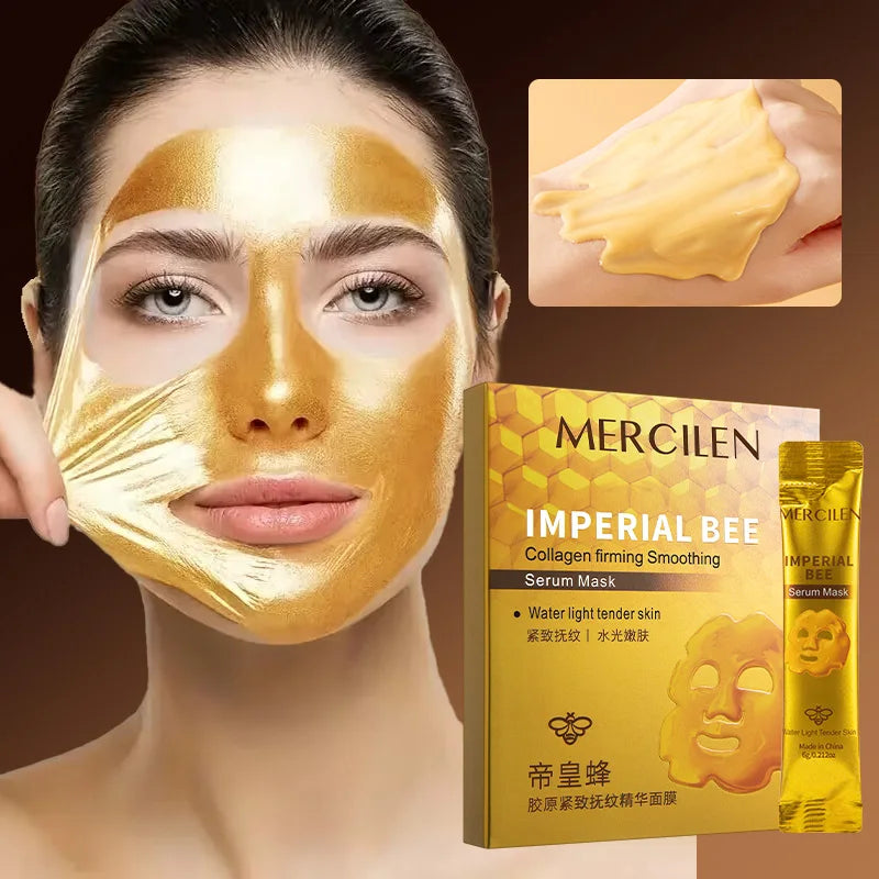 Collagen sheet mask for moisturizing and brightening skin