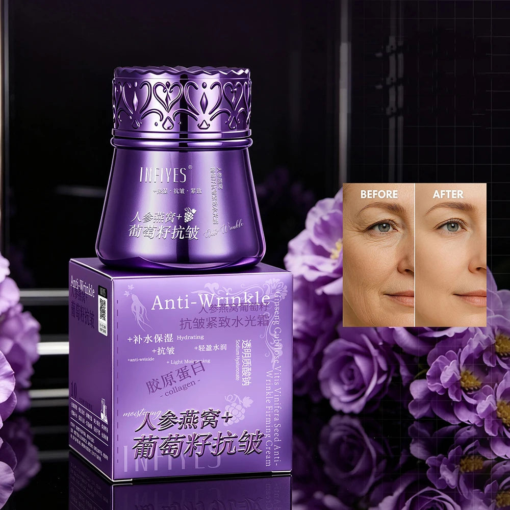 Ginseng Bird's Nest Grape Seed Face Cream Face Care Brightening Skin Moisturizing Cream Beauty Cream Korean Skincare Products