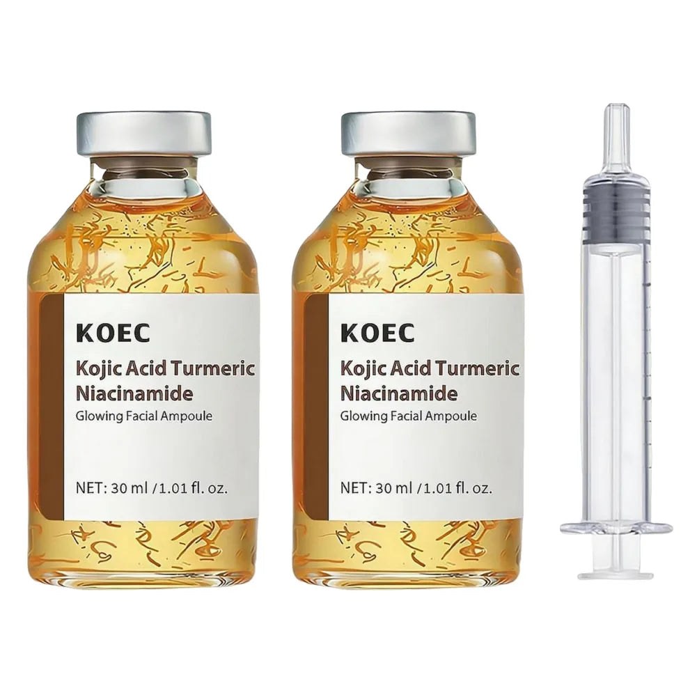 KOEC Deep Collagen Silk Peptide Serum — deep collagen + silk peptide — white and gold bottle front