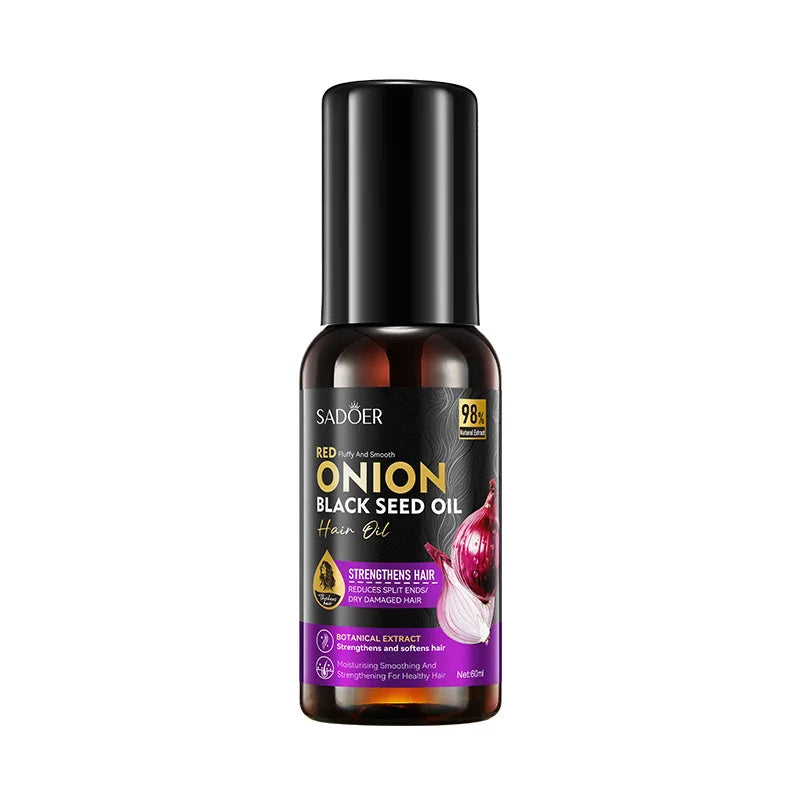 SADOER Onion Black Seed Oil Shampoo & Hair Mask Repair Set